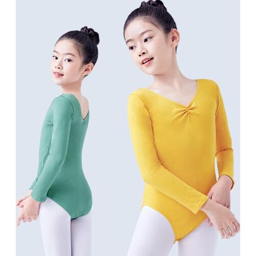 Toddler Girls Gymnastics Leotard Ballet Leotards Clothes Dance Wear Black Purple Leotards Cotton Bodysuit For Dancing
