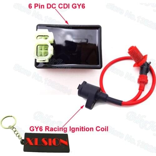 Performance 6 Pin DC CDI Box Racing Ignition Coil For Kymco SYM Vento Scooter GY6 50cc 125cc 150cc Engine Moped