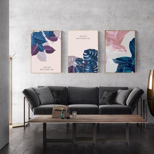 Beautiful Green Plants In Modern Style Canvas Painting Wall Art Nordic Posters and Prints Wall Pictures for Living Room Decor