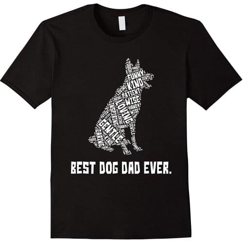 Best Dog Dad Ever. Unique Dog Lovers Fathers Day Gift T-Shirt. Summer Cotton Short Sleeve O-Neck Mens T Shirt New S-3XL