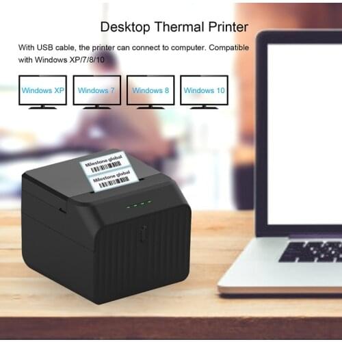 MSENCH 58mm POS Thermal Receipt Label Printer for Supermarket Barcode QR Code Sticker Date Price USB Bluetooth Android Windows