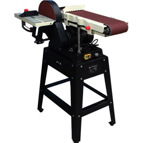 Desktop Sand Belt Machine Vertical Multifunction Sandbelt Sand Disc Machine Polishing Polished Metal Surface Drawing Machine