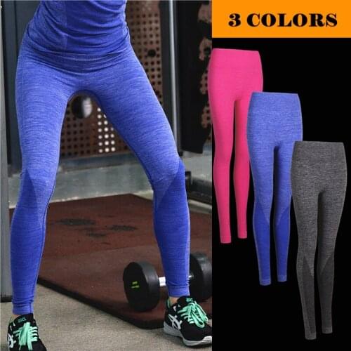 New 2019 indoor lady fitness quick-drying elastic GYM training skinny tights women yoga pants running cargo pants