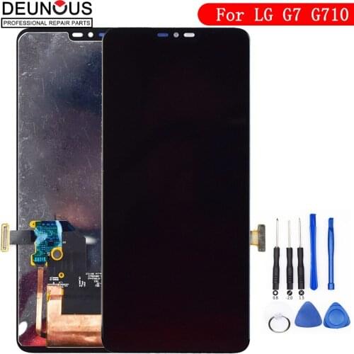 New 6.1'' For LG G7 G710 LCD For LG G7 Display Panel Touch Screen Digitizer Sensor Glass Frame G710EM G710PM G710VMP Display