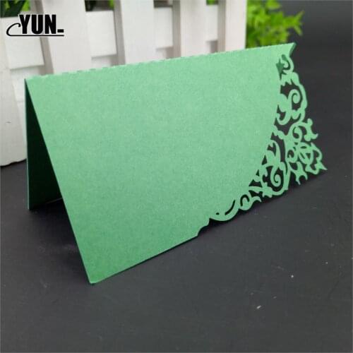 50/10pcs Laser Cut Mix ColorPlace Cards Wedding Name Cards for Wedding Party Table Decoration,Wedding Decoration 5D