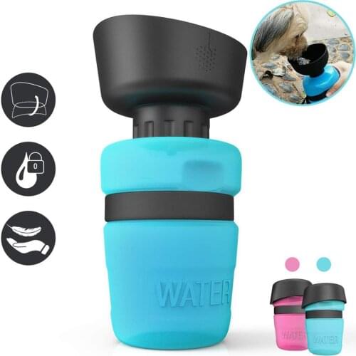 Pet Water Bottle for Dogs Foldable Travel Water Bottle Dog Water Dispenser Lightweight Convenient for Outdoor Walking BPA Free