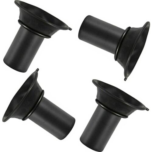 4Pcs Black Motorcycle Carburetor Vacuum Piston Diaphragm Membrane Plunger Fit for Honda VT500 VT500C Shadow 1983 1984 1985 1986
