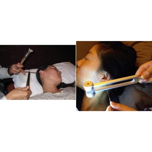 Professional tuning fork ear picking tool Ear vibrator ring clip Buddha vibrator feather