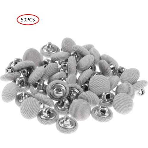 Colorful Cloth Fabric Covered Buttons Wrapped Metal Shank Buttons Buckles DIY Clothing Decor Accessories for Suits Coat Blouses