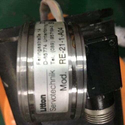 RE-21-1-A04 encoder , used in good condition . 80% appearance new , good working , free shipping