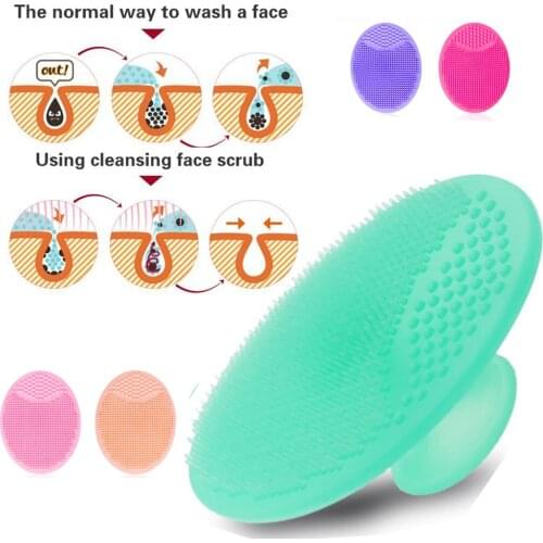 Silicone Face Cleansing Brush suit for all skin Waterproof Massage Face Exfoliator Brush clean pores and remove blackheads