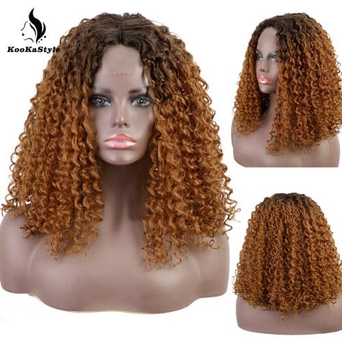 KooKaStyle Afro Kinky Curly Wig For Black Woman Curly Short Bob Wig Brazilian Curly Hair Wigs Closure Wig Short Deep Curly Bob