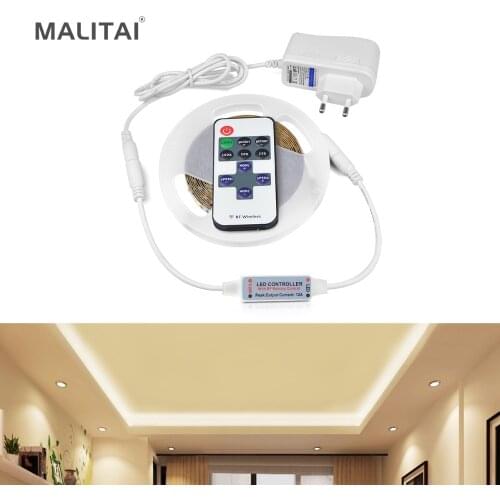 Supper Bright 5M SMD4040 LED Under Cabinet light 12V With Remoter Control Dimmable LED Strip For Closet Kitchen light Decoration