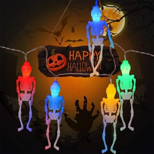 Luminous Skull Light String Halloween Party Decoration Funny Luminous Homeware Party Holiday DIY Decorations