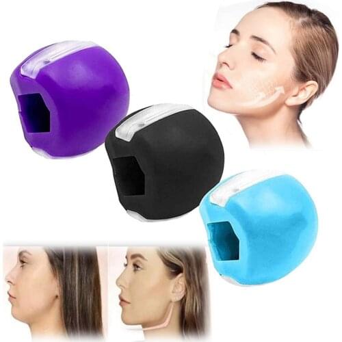 Jaw Trainer Face Masseter Exerciser Facial Neck Toning Ball Mouth Jawline Shaper Jaw Muscle Trainer Double Chin Remover Reducer
