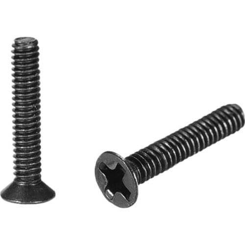 Uxcell 150pcs Phillips Screws Fastener Carbon Steel Black M2 3mm-20mm Length for Laptop PC TV Fan Audio Switch