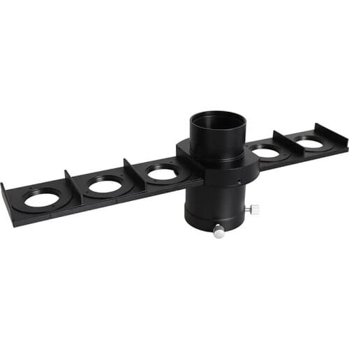 New 6-Slot Filter Slider Full Metal Frame for 1.25inch 2inch Filter and Eyepiece Astronomical Telescope Filter Wheel Racks