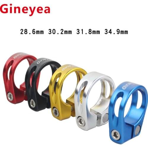 2pcs Gineyea mountain road bicycle seat pipe clamp 28.6 30.2 31.8 34.9mm aluminum alloy locking seat bar seat pipe clamp
