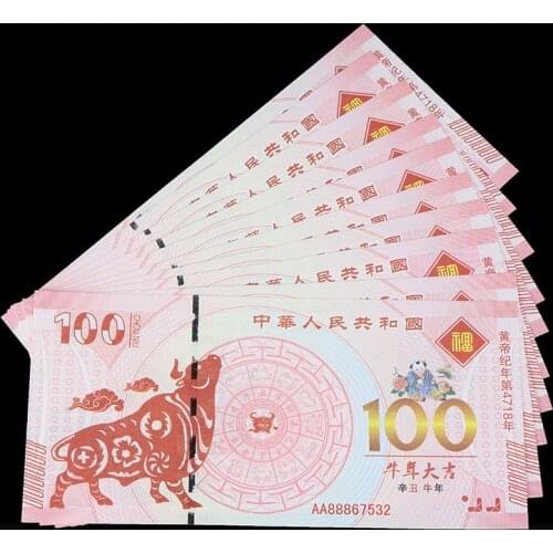 2021 New Year Commemorative Note Ox Commemorative Coin Souvenir Gift Decor