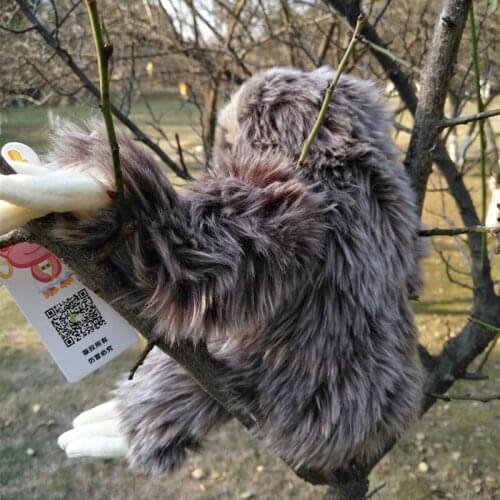 25CM Plush Kawaii Lying Three-toed Sloth Soft Simulation Animal Toys Sloths Cute hot good quality christmas gift kid