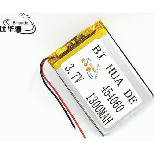 3.7V 1300mAh 454060 Lithium Polymer Li-Po li ion Rechargeable Battery cells For Mp3 MP4 MP5 GPS