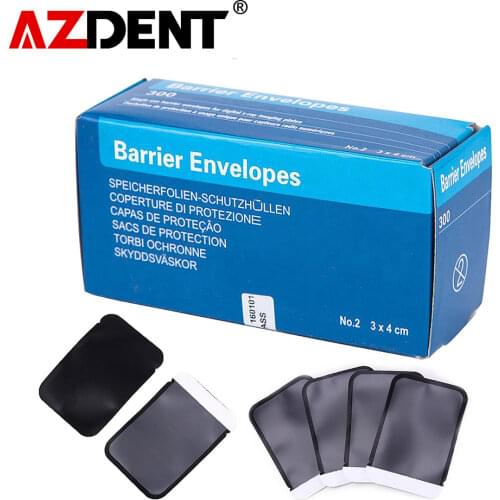 300pcs size 2 Dental X-Ray ScanX Barrier Envelopes suitable for the size of 30x40 mm teeth piece