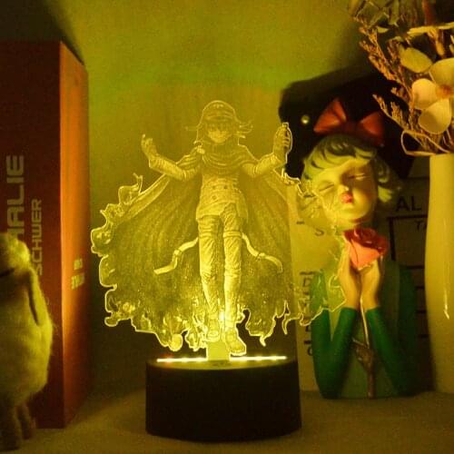 3D Picture Lamps Danganronpa Anime Figures Kokichi Oma Led Battery Night Lights RGB Neon Manga Bedroom Table Desktop Decoration
