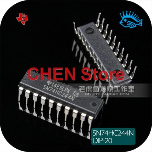 6pcs made in Malaysia TI SN74HC244N DIP-20 Direct logic buffer line driver 74HC244