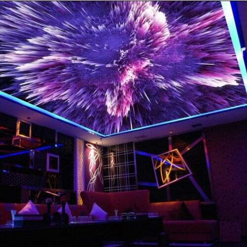 Abstract Starlight KTV Bar Entertainment Place Ceiling Mural 3d ceiling murals wallpaper