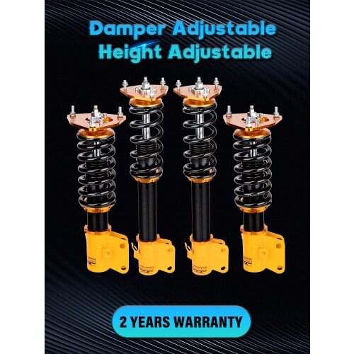 24 Levels Adjustable Damping Coilovers Shock Spring Struts for Subaru Impreza WRX GDB GDA STI 02-07
