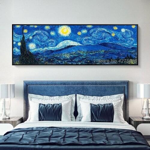 Large 5D DIY Diamond Painting Cross Stitch Van Gogh Starry Sky Full Square Resin Drill Diamond Embroidery Room decoration