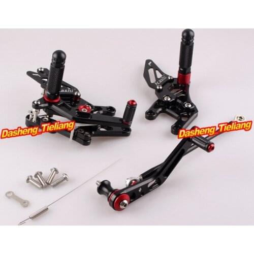 CNC Motorcycle Rearset Rear Set Footpegs For Honda CBR 1000 RR 2009 2010 2011 2012 2013 2014 2015 2016 CBR1000RR Black Aluminum