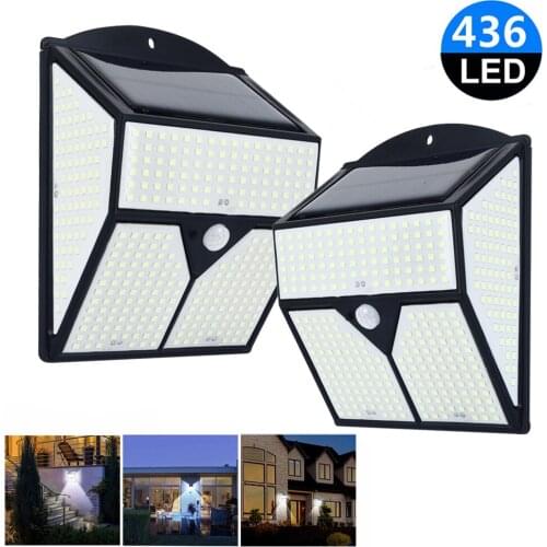 Motion Sensor Wall Light Garden Lamp Eco-friendly Motion Sensing Street Lamp Durable Light Controlled 436LED PIR Wall Light Wate