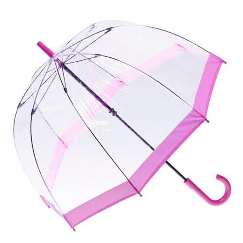 [ Fly Eagle ]New Transparent - Clear Dome-Birdcage - contracted Manual open an umbrella Purple
