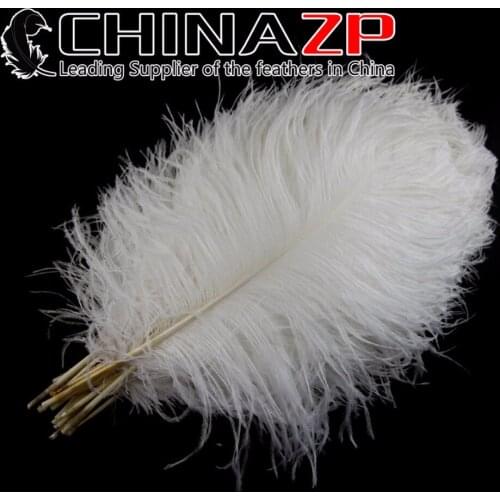 CHINAZP Factory Wholesale 100pcs/lot 30-35cm (12-14inch) Selected Prime Quality Natural Ostrich Feathers