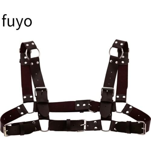 Round Body Harness Woman Necklaces Chain Top Punk Rock Leather Belt Club Festival Fashion Jewelry Goth Accessories