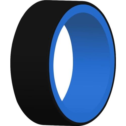 Non-Toxic Fashion Double color 8mm Silicone Ring Rubber Finger wedding Ring Wear at Yard Work or the Gym Oudoor Sports