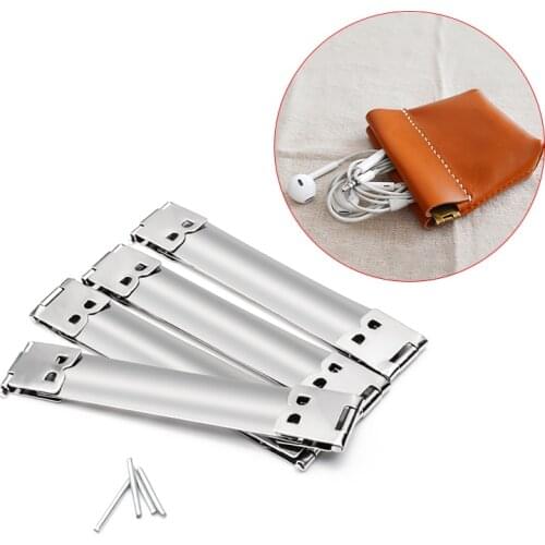 Internal Flex Frame NO RUSTY For Purse, Earphone Bag Metal Frame Fitting, DIY Small Bag frame Silver Color