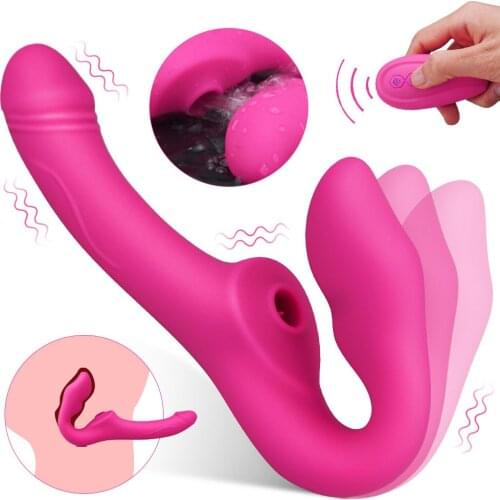 Remote Control Sucking Vibrator Realistic dildo vibrator G-spot Clitoris Stimulation Vaginal massage Sex Toys for Women Lesbian