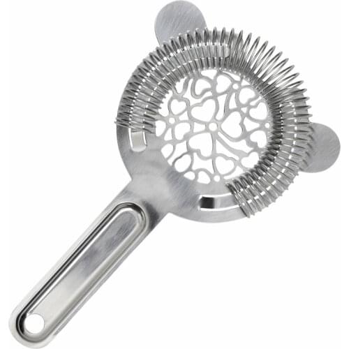 Stainless Steel Bar Strainer Cocktail Strainer Hawthorne Strainer Heat Shape Cocktail Bar Tool