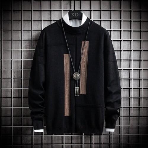 New Winter Mens Christmas Sweaters Handsome Turtleneck Sweater Men Slim Fit Male Pullovers Fashion Thick Warm Pull Homme