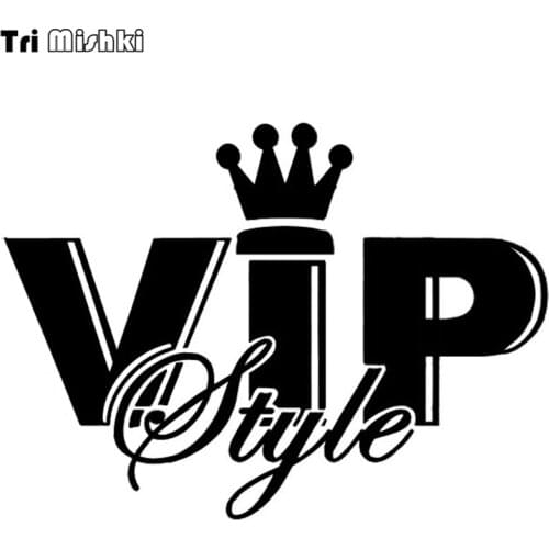 Tri Mishki HZX313# 15*20.7cm vip style car sticker auto funny car stickers