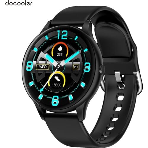 Docooler K21 Smart Watch Fitness Tracker Bracelet Sports WatchHeart Rate Sleep Monitor Thermometer IP67 Waterproof Message Push