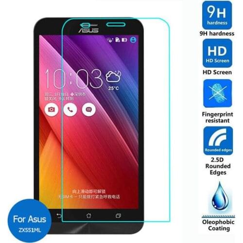 For Asus Zenfone Zoom Tempered Glass 9H Original Protective Film Explosion-proof Screen Protector for Asus Zenfone Zoom ZX551ML
