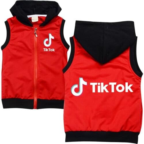 TIK TOK Autumn Winter Cartoon Vest Childrens Clothing Boys Girls Vest Jacket For Childrens Vest Coat