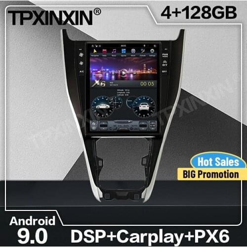 128G Tesla Screen DSP Carplay Android Car Radio 2 Din Stereo Receiver For Toyota Harrier 2013 2014 2015 2016 2017 2018 GPS Unit