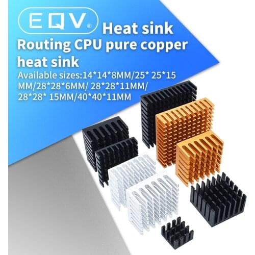 14*14*8mm Golden Black Aluminum Radiator IC Heat Sink Heat Sink 40 x 40 mm x 11 mm / 28 x 28 x 6 / 25 mm
