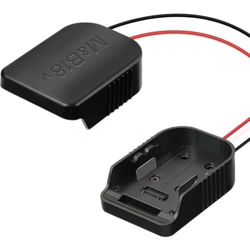 2 Packs Battery Adapter for Makita 18V Battery Power Mount Connector Adapter Dock Holder with 14 Awg Wires