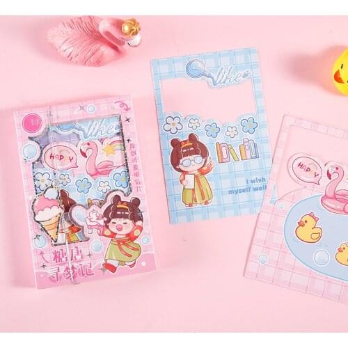 30 Pcs/Set Cartoon Ancient Girl Postcard Hand Drawn Fantasy Art Greeting Blessing Cards DIY Journal Decoration