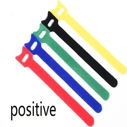 50pcs 5 Colors can choose Magic tape wiring harness/Magic cable tie/ Tie cord Computer cable Earphone Winder Cable ties